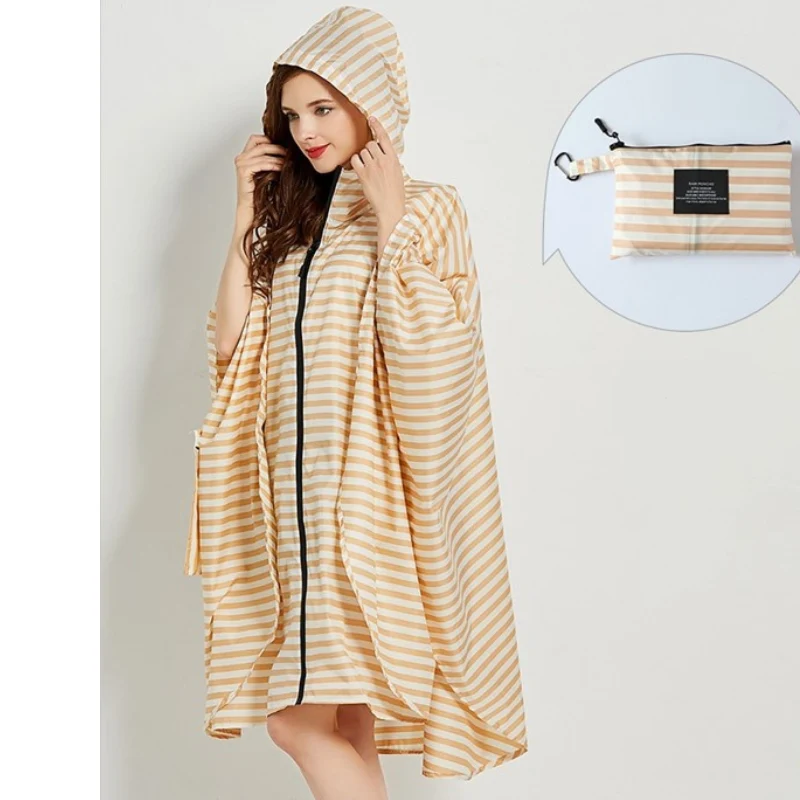 Poncho Pluie Rayure