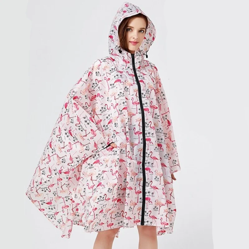 Poncho Pluie Femme Flamands Roses