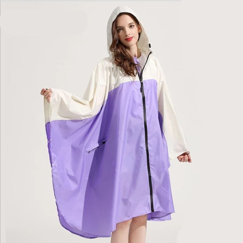Poncho Pluie Violet Femme
