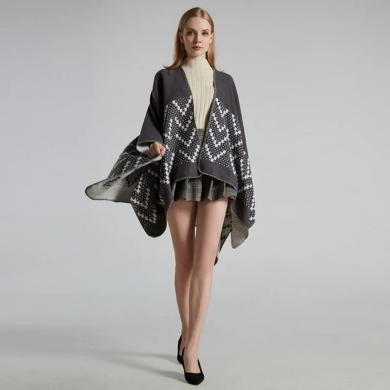 Gilet Poncho Femme