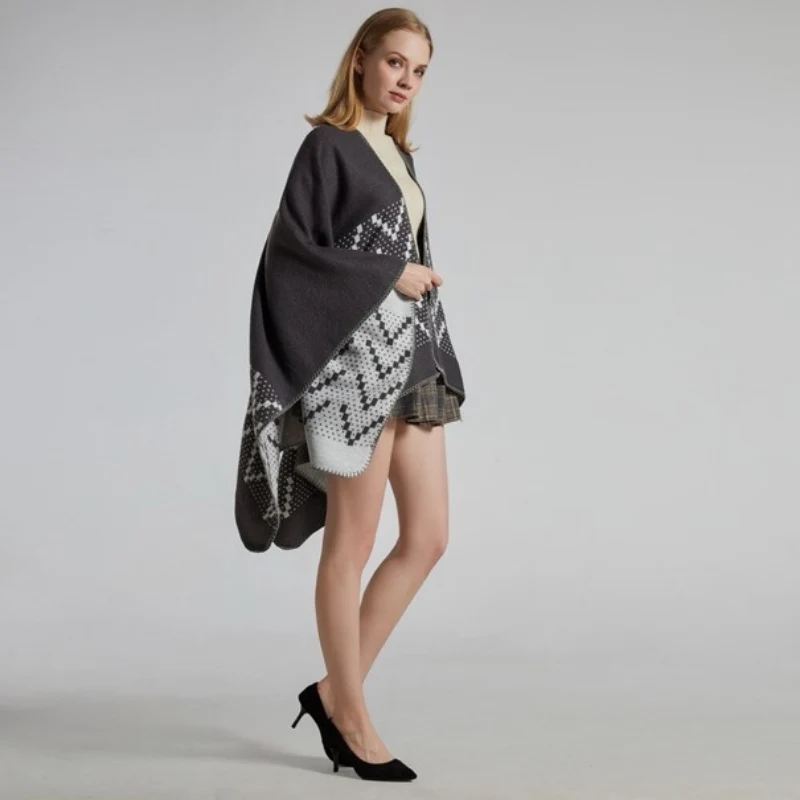 Gilet Poncho Femme