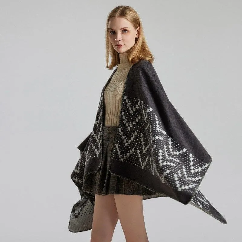 Gilet Poncho Femme