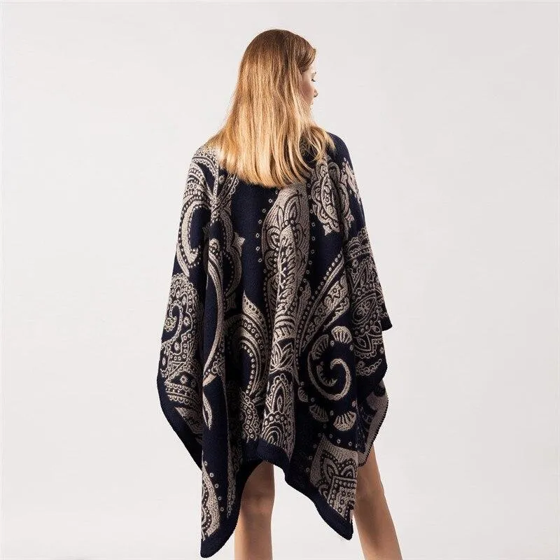 Poncho Indien Femme