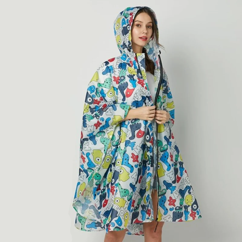 Poncho Pluie Fantaisie Femme