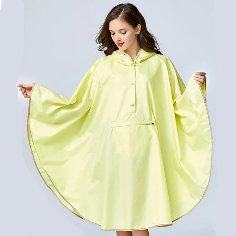 Poncho Pluie Jaune Femme