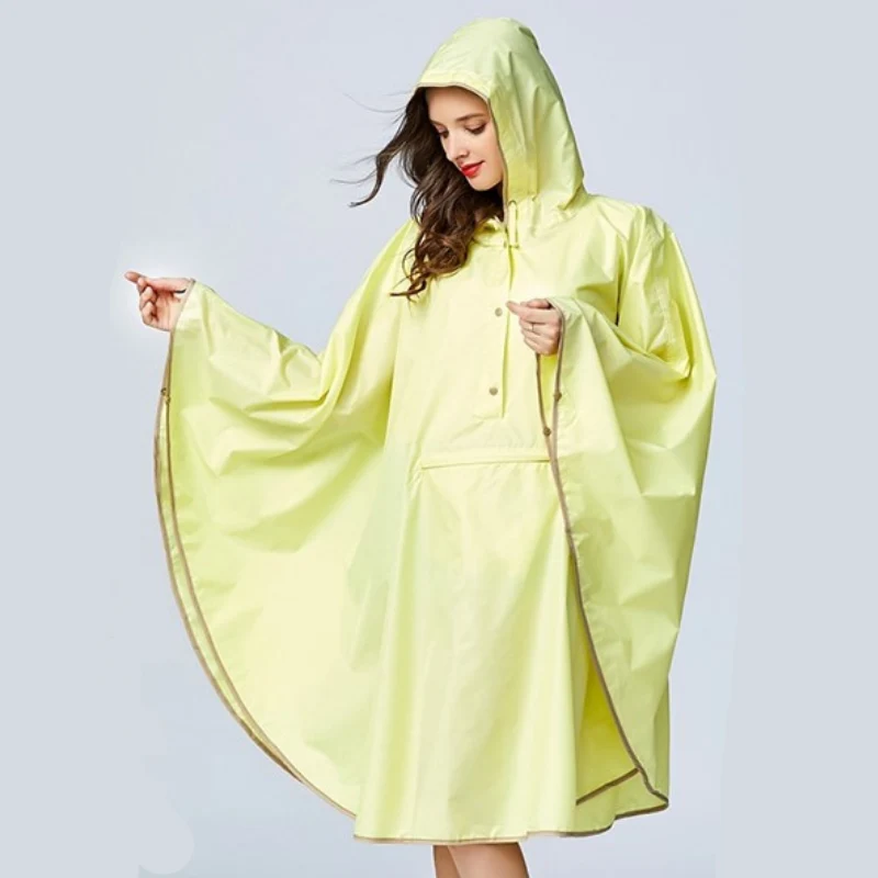 Poncho Pluie Jaune Femme
