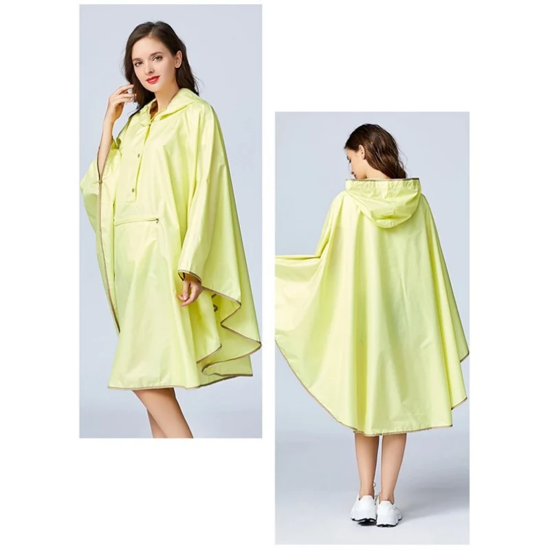 Poncho Pluie Jaune Femme