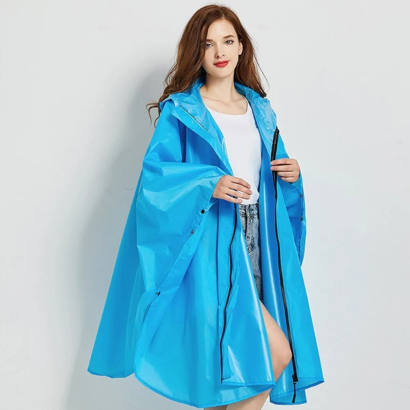 Poncho Pluie Femme Bleu