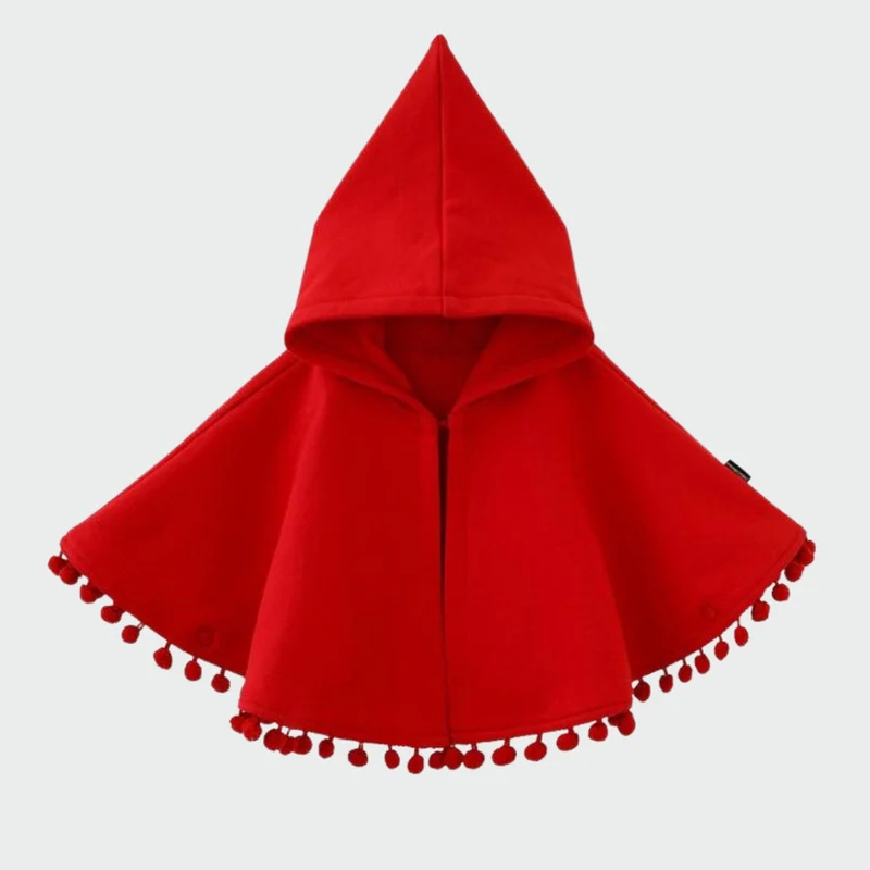 Poncho Fille Capuche