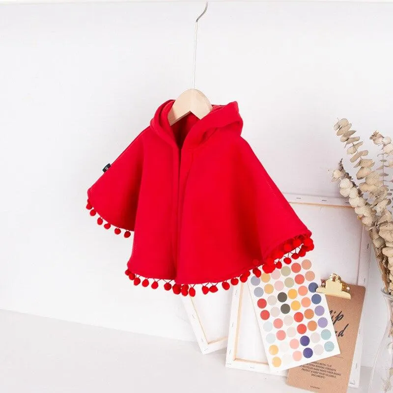 Poncho Fille Capuche