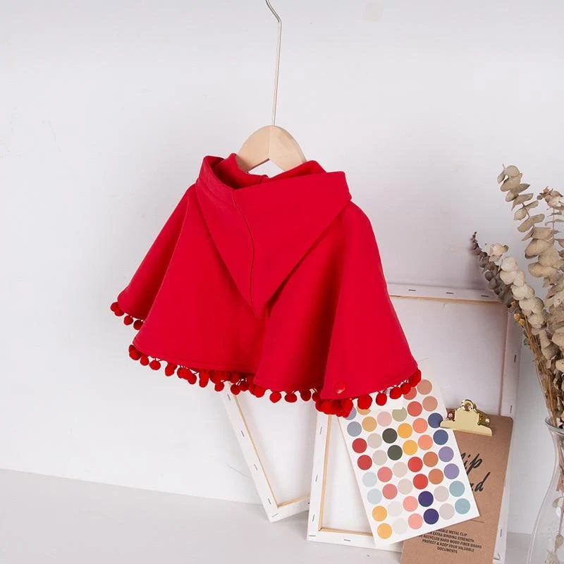 Poncho Fille Capuche
