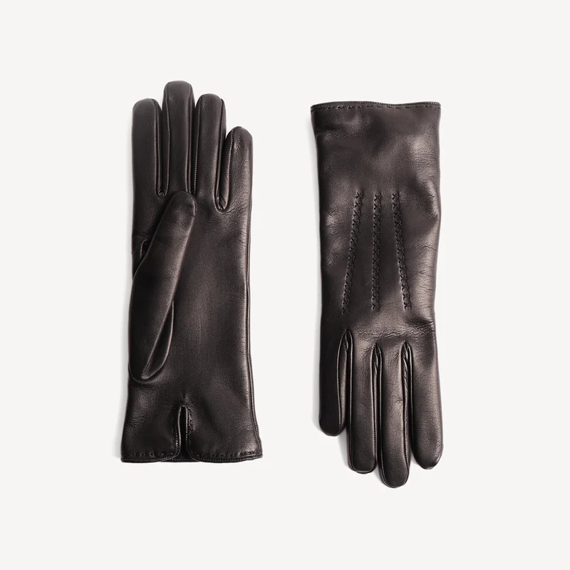 Gants en nappa pour femmes - Noirs