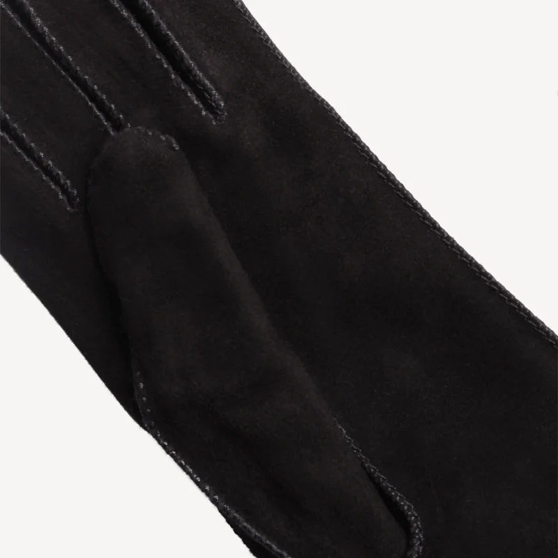 Gants en daim nappa pour femmes - Noirs