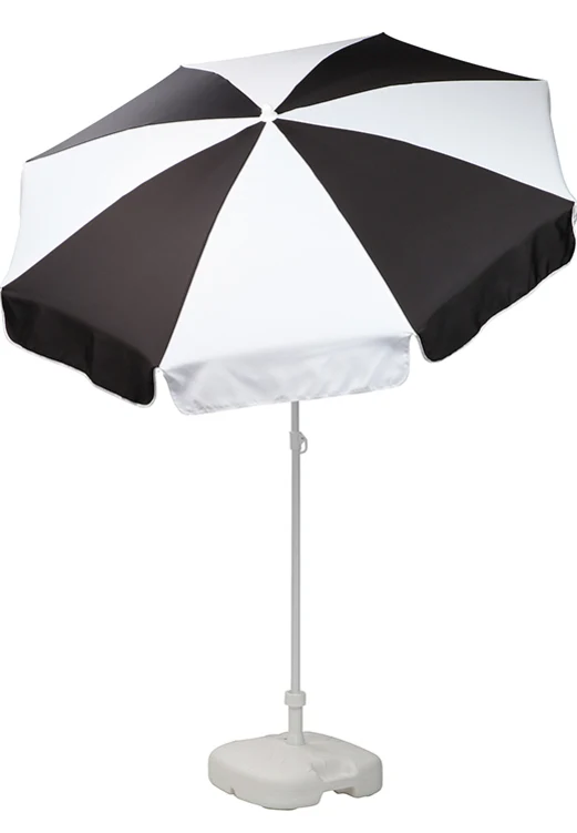 Patio Garden Beach Parasol Umbrella | 1.8m | Tilt Function | 9 Dual Colours | Made in Italy