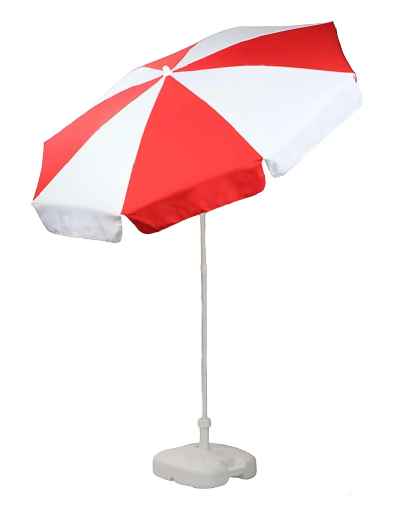 Patio Garden Beach Parasol Umbrella | 1.8m | Tilt Function | 9 Dual Colours | Made in Italy