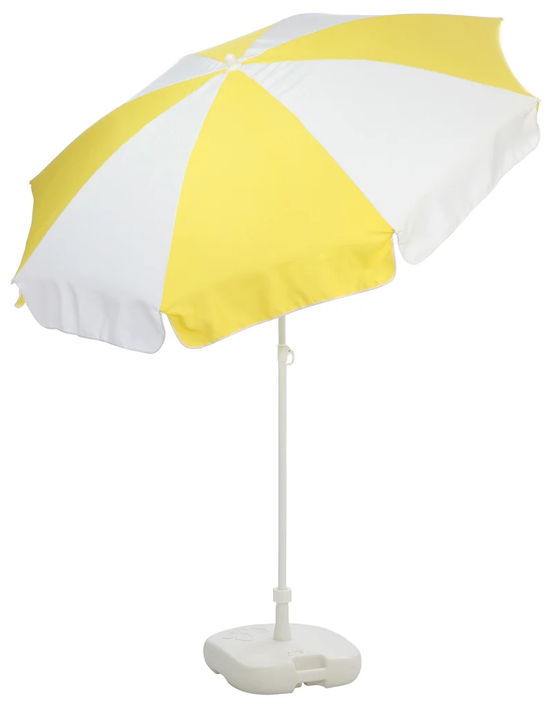 Patio Garden Beach Parasol Umbrella | 1.8m | Tilt Function | 9 Dual Colours | Made in Italy