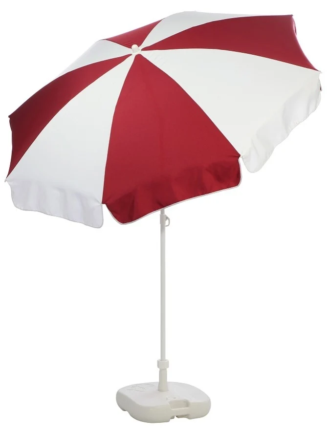 Patio Garden Beach Parasol Umbrella | 1.8m | Tilt Function | 9 Dual Colours | Made in Italy