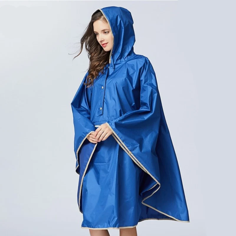 Poncho Pluie Bleu Femme