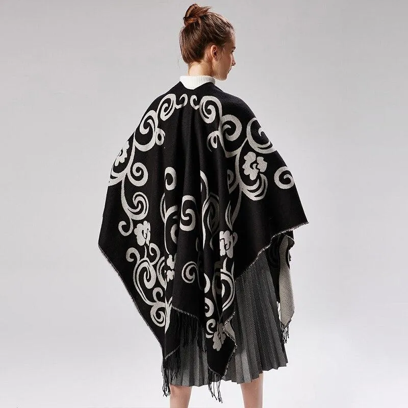 Poncho Femme Luxe
