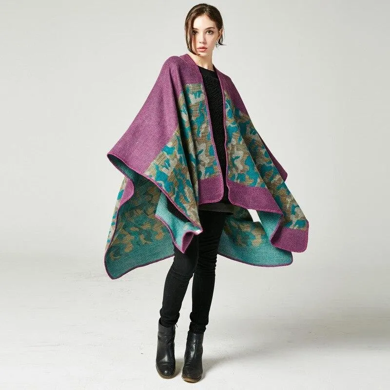Poncho Chic Femme