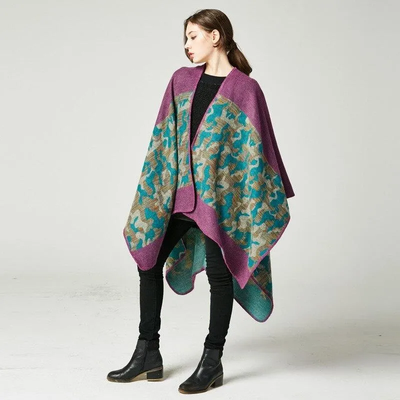 Poncho Chic Femme