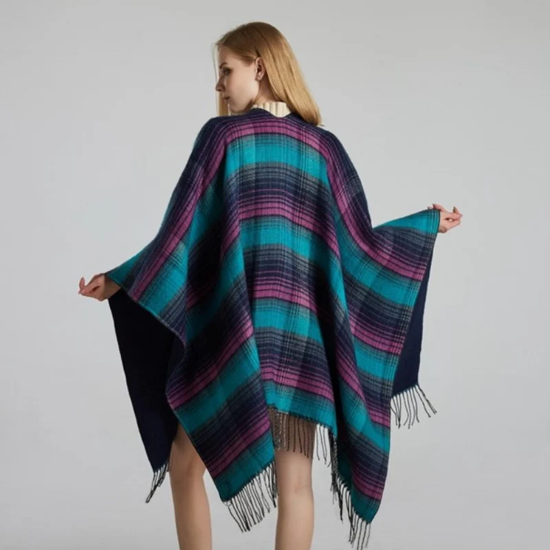 Cape Carreaux Femme