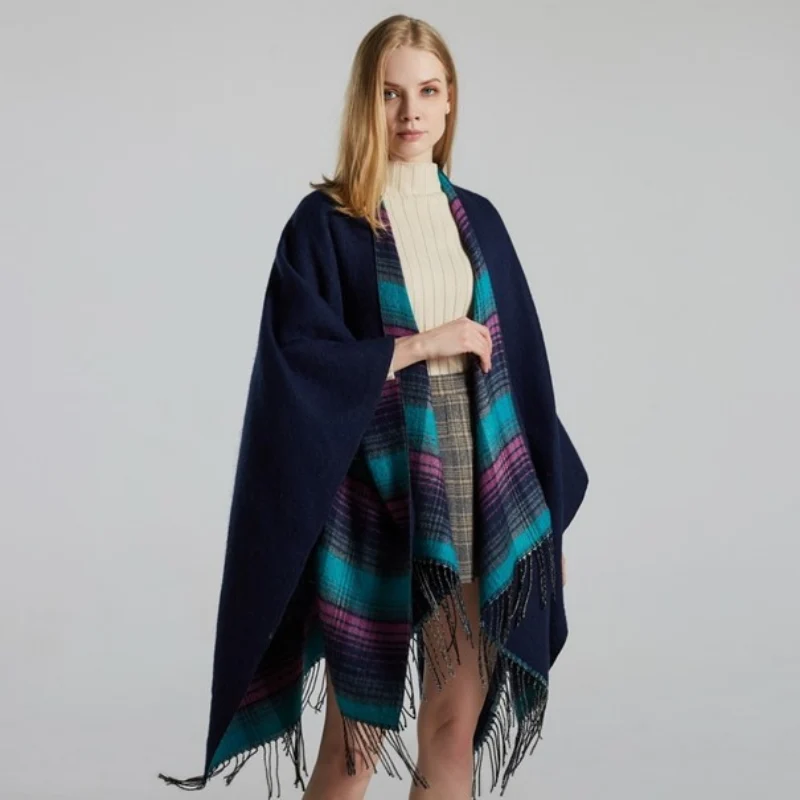Cape Carreaux Femme