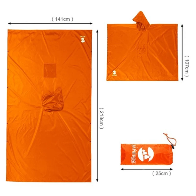 Poncho de Pluie Orange
