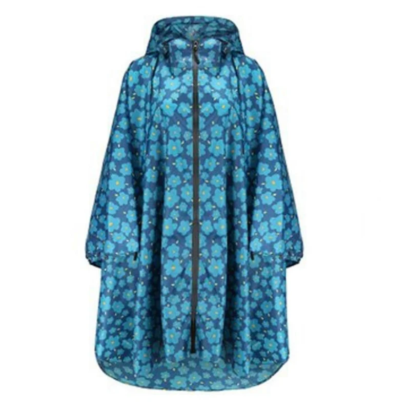 Poncho Pluie Femme Fleuri
