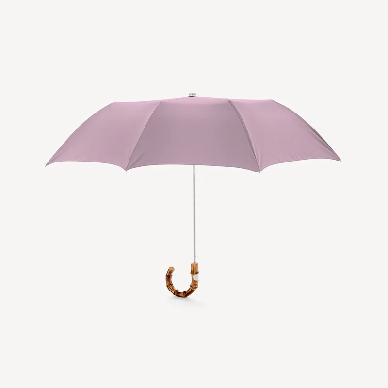 Parapluie pliable Whangee - Rose poudré