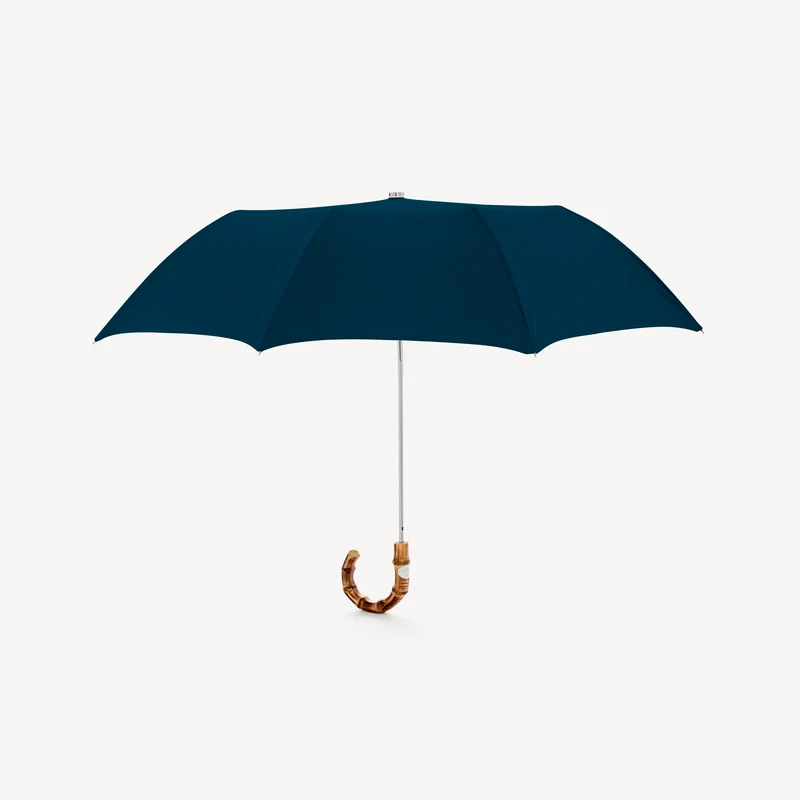 Parapluie pliable Whangee - Bleu pétrole