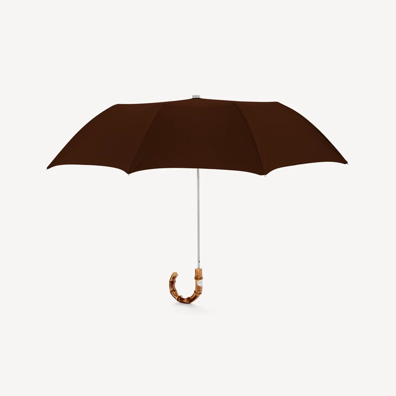 Parapluie pliable Whangee - Marron