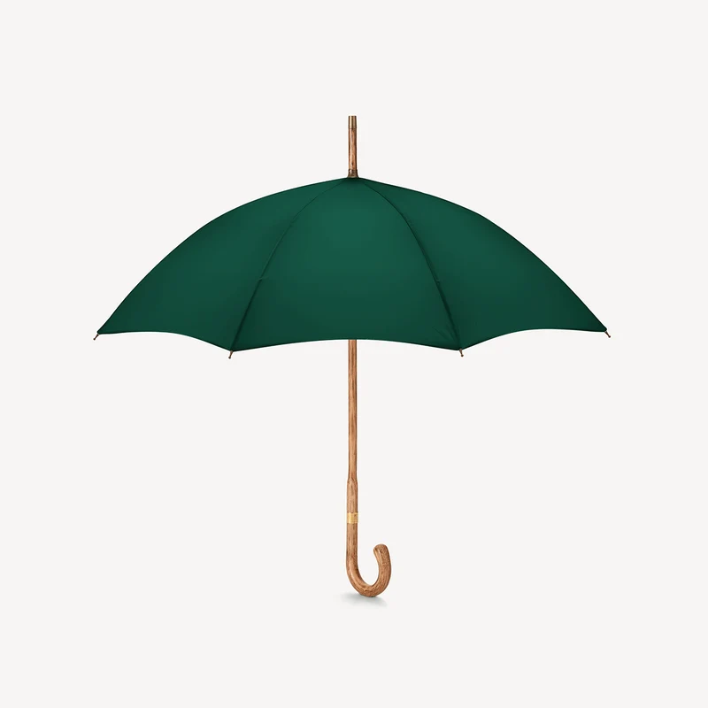 Parapluie en noyer pour femme - Vert jaguar