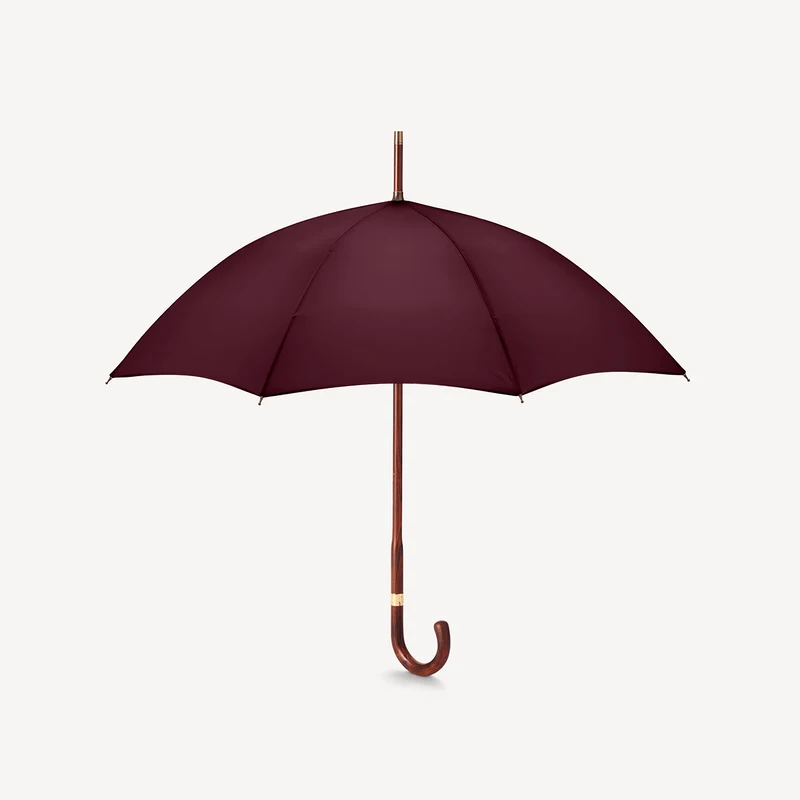 Parapluie rayé pour femme - Bordeaux