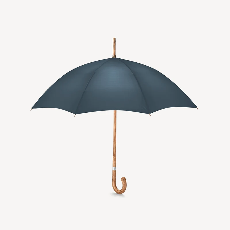 Parapluie en chêne pour femme - Bleu marine français