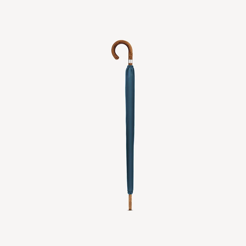 Parapluie en chêne pour femme - Bleu marine français