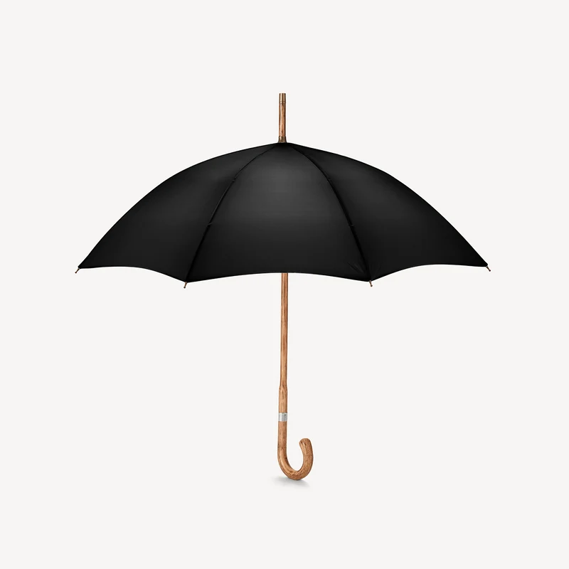 Parapluie en chêne pour femme - Noir