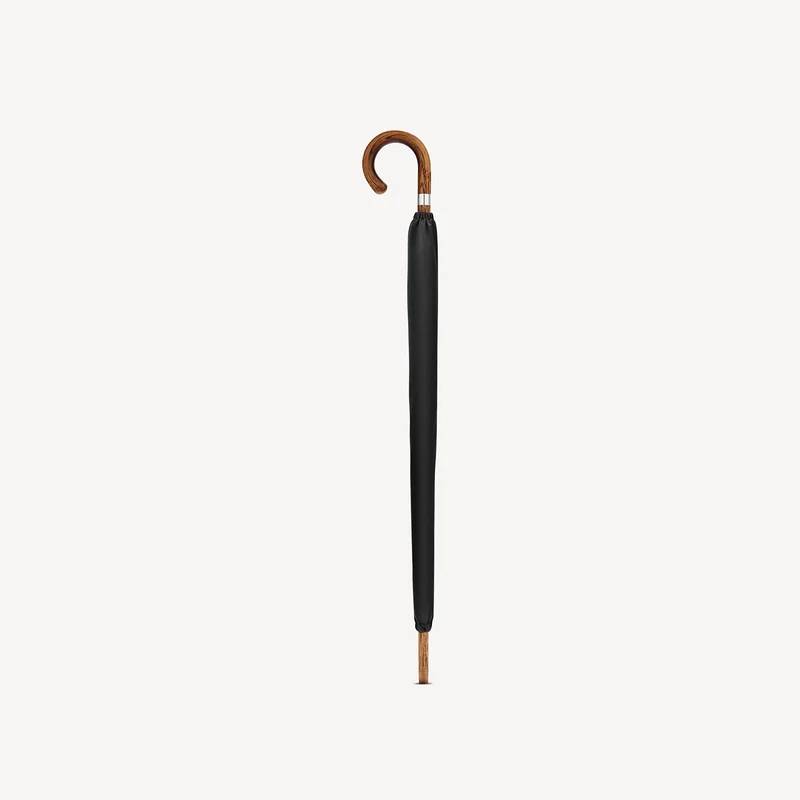 Parapluie en chêne pour femme - Noir