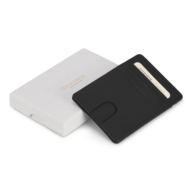 Onyx / Leather Access Card Case *Drop Ship*