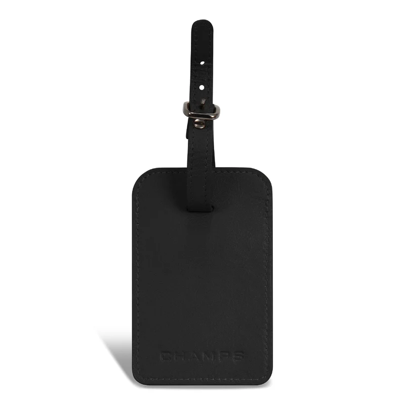 Onyx / Leather Luggage Tags *Drop Ship*