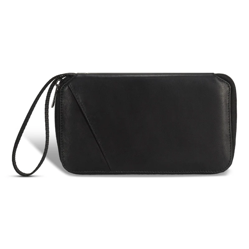 Onyx / Leather Multi Passport Case *Drop Ship*