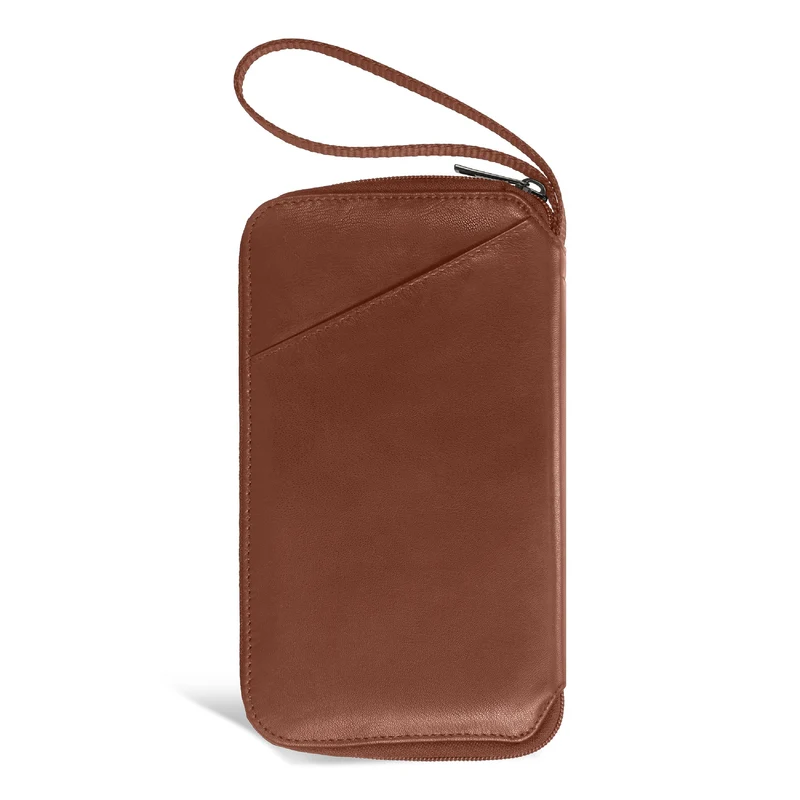 Onyx / Leather Multi Passport Case *Drop Ship*