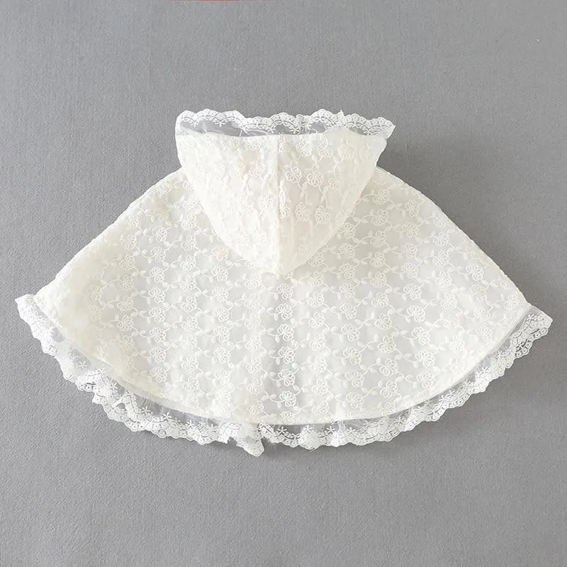 Poncho Blanc Bébé