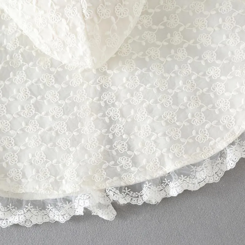 Poncho Blanc Bébé