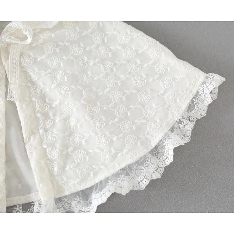 Poncho Blanc Bébé