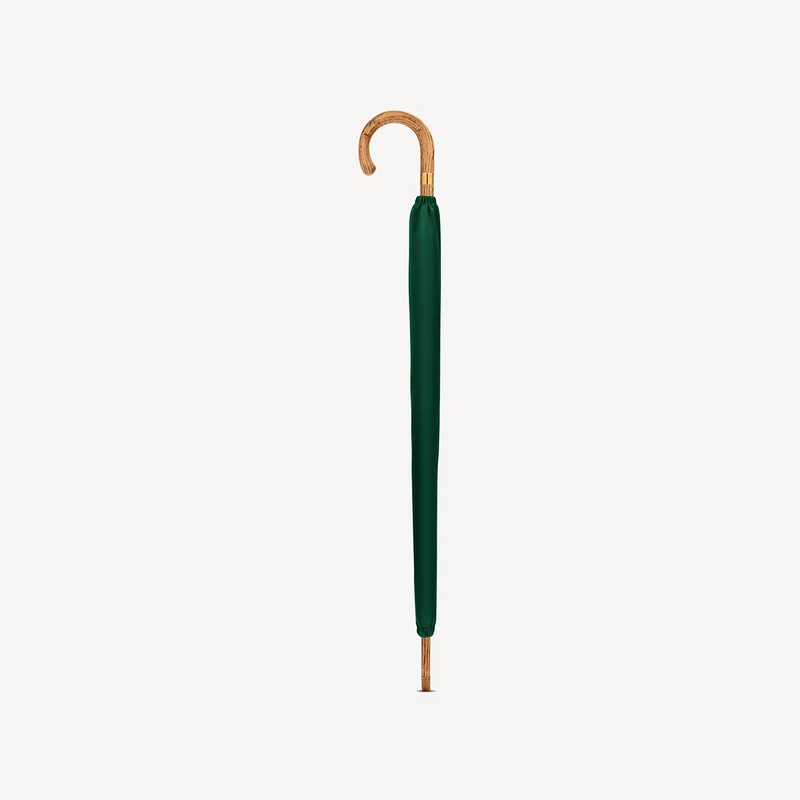 Parapluie en noyer pour homme - Vert jaguar