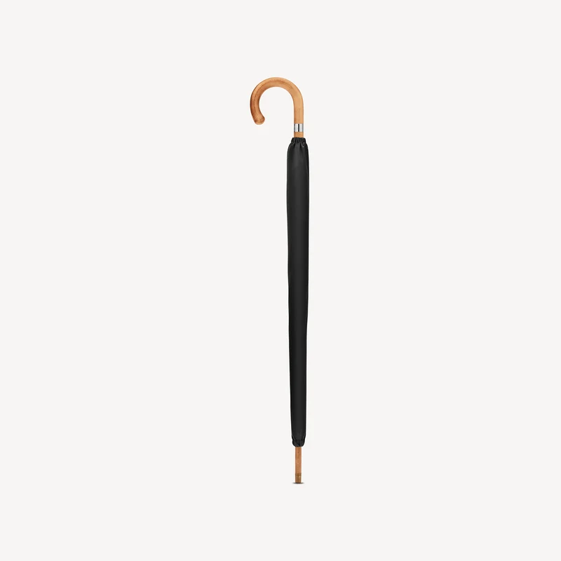 Parapluie en érable pour homme - Noir