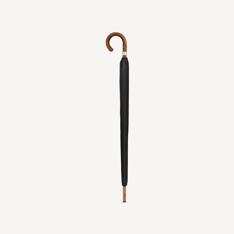 Parapluie en chêne pour homme - Noir