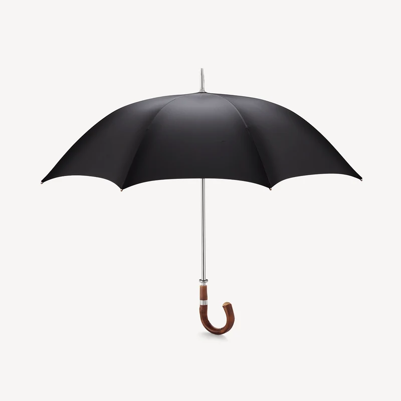 Parapluie de golf à poignée courbe - Noir