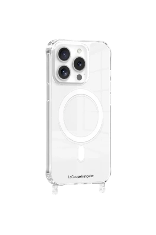 Coque anneaux transparente iPhone Magsafe